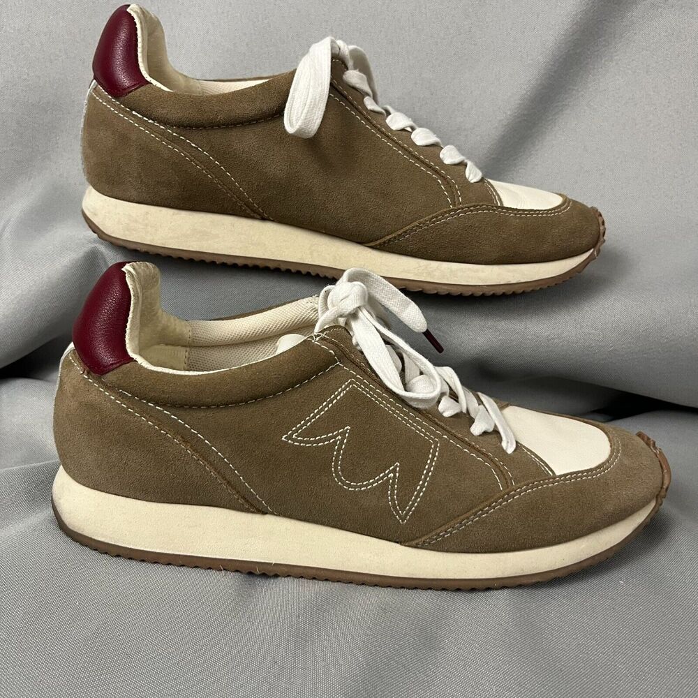 Birdies The Roadrunner Shoes Women's 8 Brown Leather Lace-Up Athletic Sneaker - Picture 5 of 8